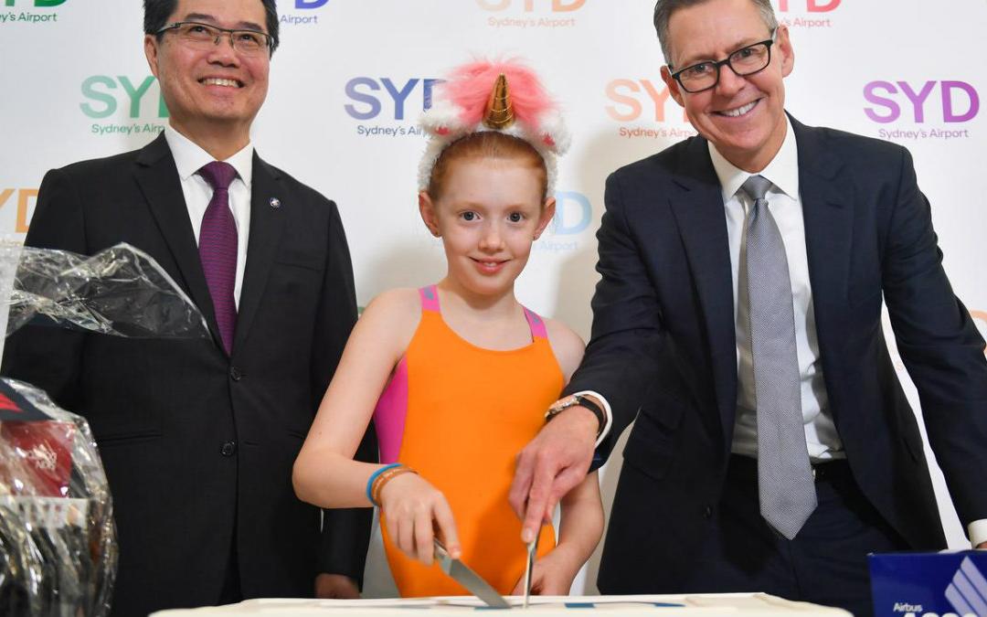 Ένα δεκάχρονο κορίτσι από την Αυστραλία έγινε η δισεκατομμυριοστή επιβάτιδα του αεροδρομίου του Σύδνεϋ