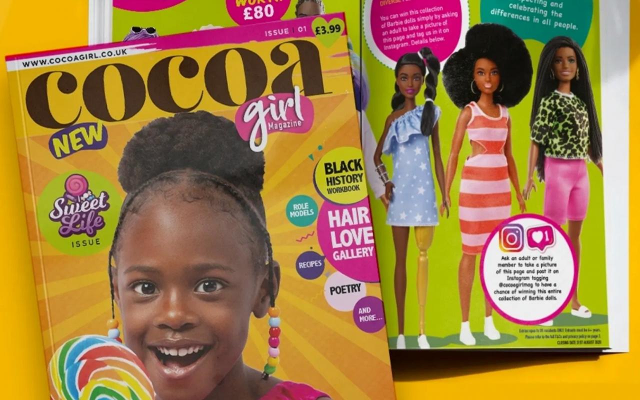 boom cocoa girl περιοδικό για έγχρωμα κορίτσια