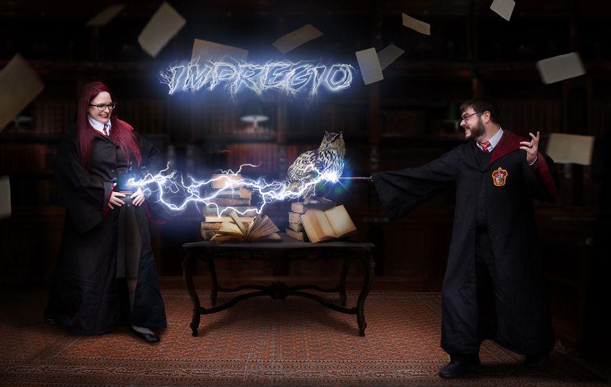 boom φωτογράφιση ανακοίνωσης εγκυμοσύνης harry potter