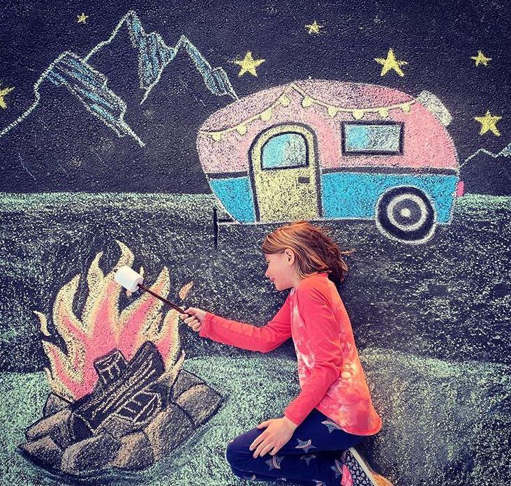 boom μαμά ζωγραφίζει τοπία καραντίνα