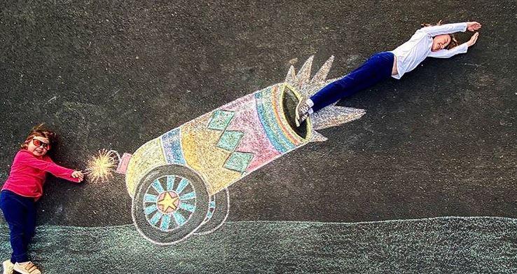 boom μαμά ζωγραφίζει τοπία καραντίνα